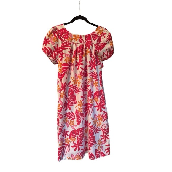Hawaiian Flavor Red and Orange Floral Dress Size Medium (M) - Picture 1 of 8